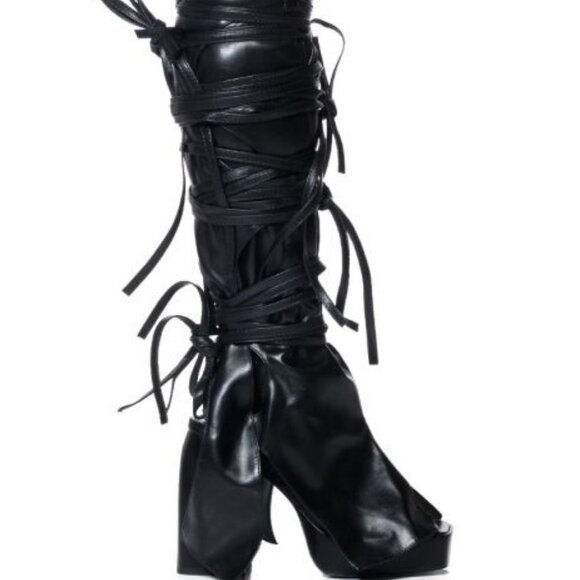 AZALEA WANG " READILY STRAPPED " 2 IN 1 STRAPPY SANDAL IN BLACK ( BRAND NEW !!!! - Picture 3 of 10